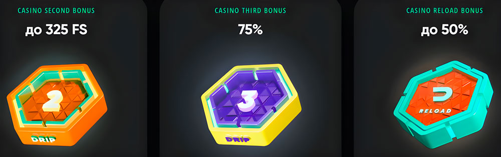 Бонуси Drip Casino